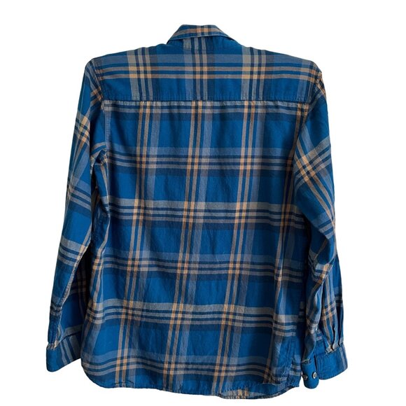 Columbia Men's Blue Plaid Lightweight Flannel SZ Small Heritage Casual Workwear - Picture 2 of 10